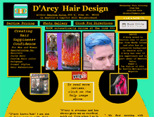 Tablet Screenshot of darcyhairdesign.com
